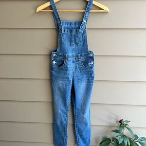Cat & Jack Girls Soft Denim Overalls light wash color size S ( 6/6X )